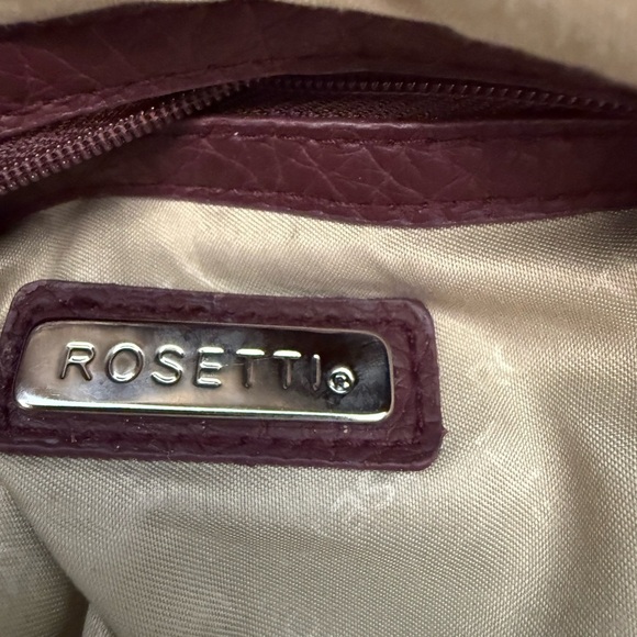 Rosetti Burgundy/Brown Faux Leather Purse/Shoulder Bag Preowned - Picture 9 of 11